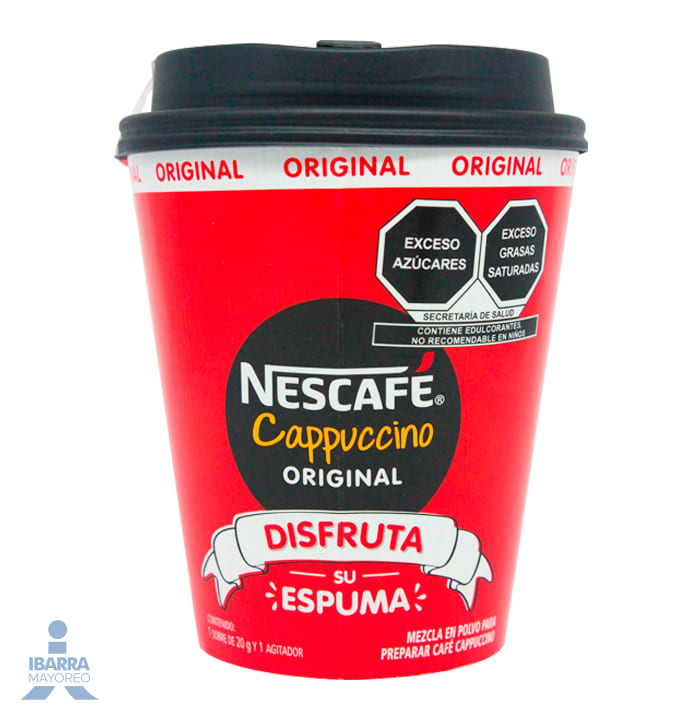 cafe nescafe cappuccino vaso 12/20 g | Ibarra Mayoreo