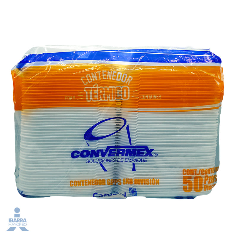 contenedor termico convermex division l38 50 pzas Ibarra Mayoreo