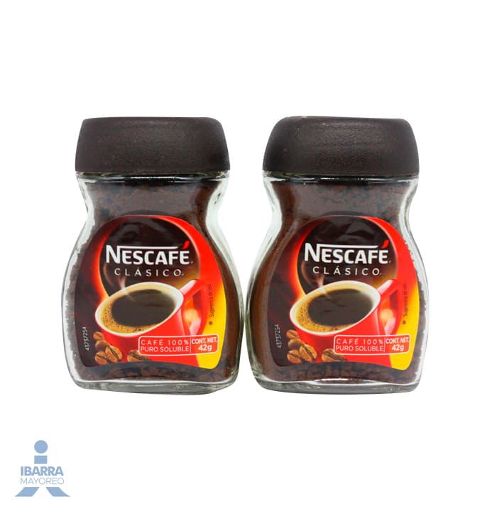 cafe nescafe de olla 6/12/10 g +2 nescafe clasico 42 g