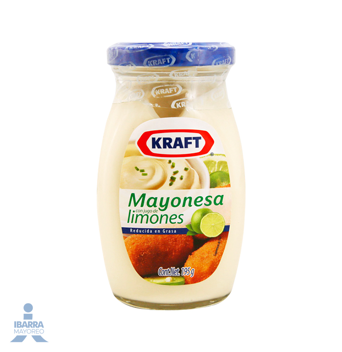 mayonesa kraft con limon 195 g Ibarra Mayoreo