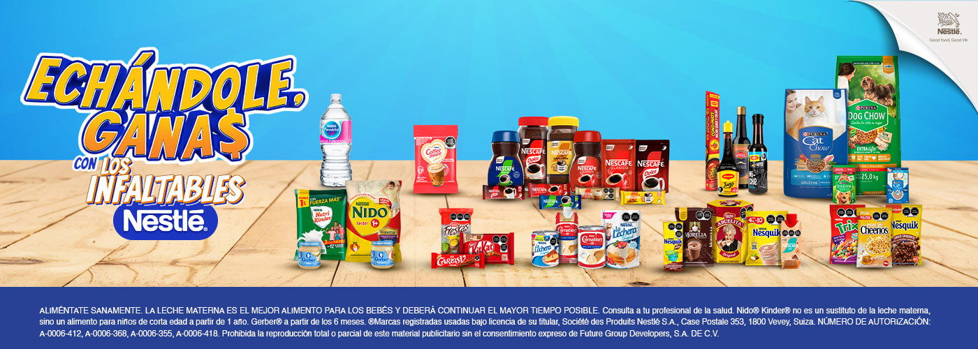 Echándole ganas con los infaltables de Nestlé,,